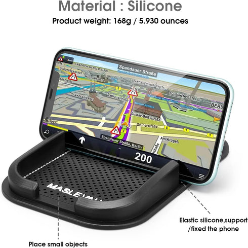 Anti Slip Pad Phone Holder for Car, Reusable Dashboard Pad with Heat Resistant Sticky Silicone Pads for Accessories