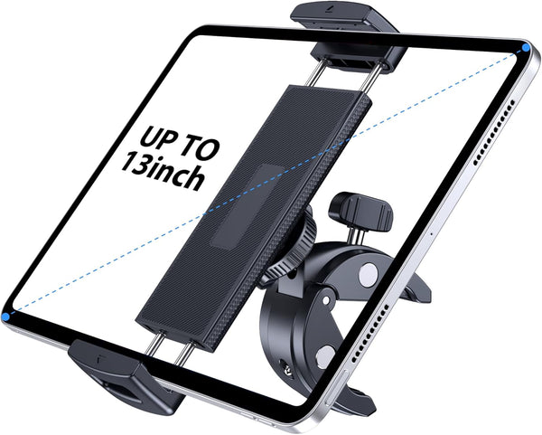 CreaDream Tablet Holder Mount for Spin Bike, Tablet Clamp for Treadmill, Indoor Stationary