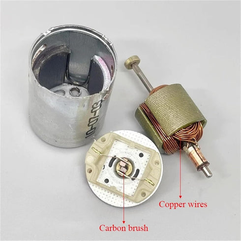 SOSODBBM 370 3.7V 6V 7.4V 29400rpm 1Pcs Mini Motor DC High-Speed Carbon Brushes Shaft Water Gun Car Model Boat Model