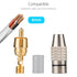 EEEKit 20Pack RCA Male Plug Solder, Gold Audio Video Adapter Connector for Home Theater Audio Video Receiver