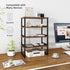 2 Pack Simple Trending Monitor Stand Riser, Wood Desk Storage Organizer for Office Laptop, Computer, Antique Brown