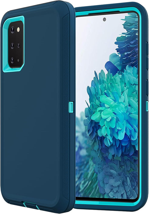 Shockproof Dropproof Galaxy S20 Plus Case for Samsung, Heavy Duty Protective Case 6.7 Inch (Turquoise)