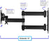 Cheetah 12-55 Inch 40lbs 200x200mm, 10ft 15" TV Monitor Wall Mount for TVs up to VESA with HDMI Cable, TouchAdjust