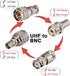 Upgraded CB Radio Antenna Adapter Kit - Optimized VSWR BNC to UHF Male Female 4 Type RF Connector