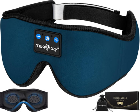 MUSICOZY Sleep Headphones Bluetooth 5.4 Headband Sleeping Eye Mask for Mom Women