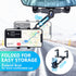 Phone Mount for Car, 360 Rotatable and Retractable Holder for Universal Rearview Mirror Cell Phones