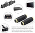 YACSEJAO 2Pack Mini Din 4 PIN S-Video Female to Female Adapter, Gold-Plated, 4 Terminal Connector for SVHS/S-Video Cable