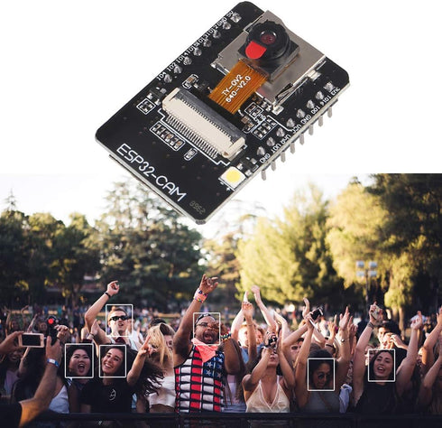 ESP32-CAM WiFi + Bluetooth Module - Development Board with Camera Module OV2640 2MP + FT232RL USB to TTL Converter