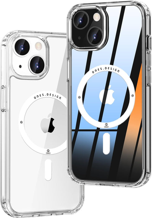 ONES Hybrid Magnetic Case for iPhone 14 Plus - Compatible with MagSafe, Military Grade Protection, Clear