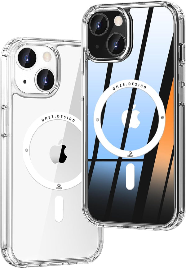 ONES Hybrid Magnetic Case for iPhone 14 Plus - Compatible with MagSafe, Military Grade Protection, Clear
