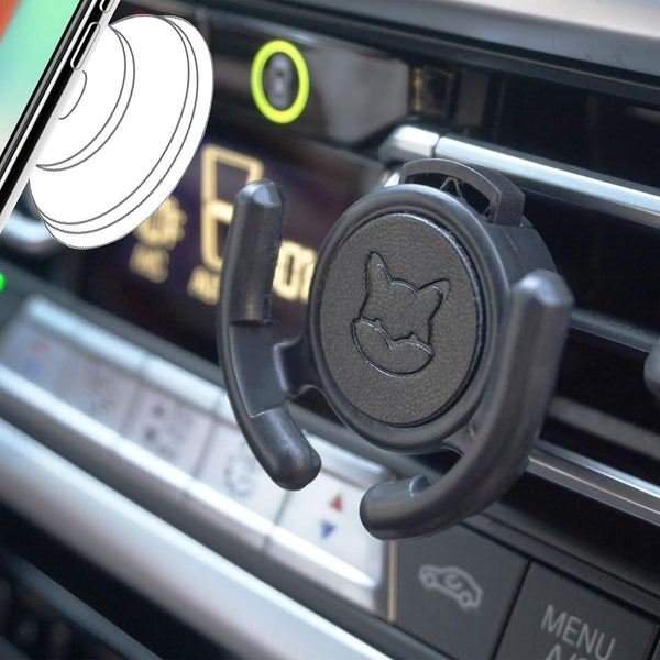 2 Pack Holder Car Mount for Popsocket, Collapsible Grips Mount for Car Vent with Secure Clip for Horizontal Air Vent