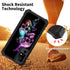 Rossy Case for TCL 40 XE 5G with Tempered Glass Screen Protector, Heavy Duty Shockproof Protective Cover with Skull