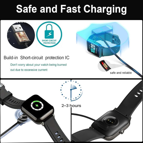 Xininyia 2 Pack V2-A 2.8mm) (Only One Fit) Magnetic Charging Cable for Potty Training Watch Replacement Charger USB