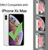 TENOC Phone Case Compatible with iPhone Xs Max, Gray Case Clear Shockproof Protective Bumper Slim Cover for 6.5 Inch