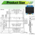 ZHWXFW 3 0.96 Inch 128X64 I2C 4 Pcs OLED Display Module Self-Luminous Mini Screen Board Pin Font Color Blue for Arduino