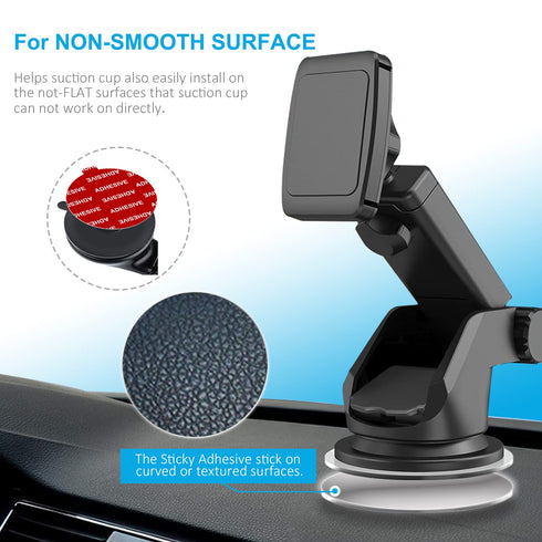 Dashboard Pad Mounting Disk Sticky Adhesive Replacement Kit, 6pcs 2.1"(53mm) Circle Double-Sided Stickers
