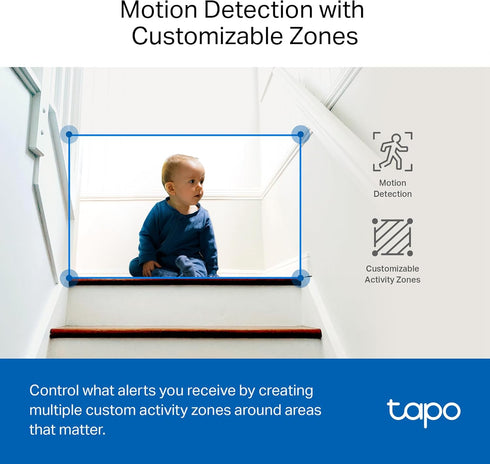 Tapo 2K 2-Way C220) TP-Link QHD Pan/Tilt Security Camera for Pet Camera, Baby Monitor, Motion Detection, Motion
