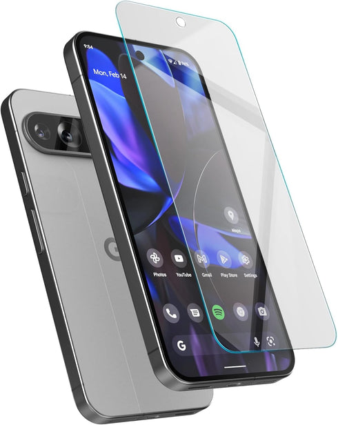 magglass Screen Protector for Google Pixel 9 Pro, Fingerprint Compatible, Full Coverage HD Glass