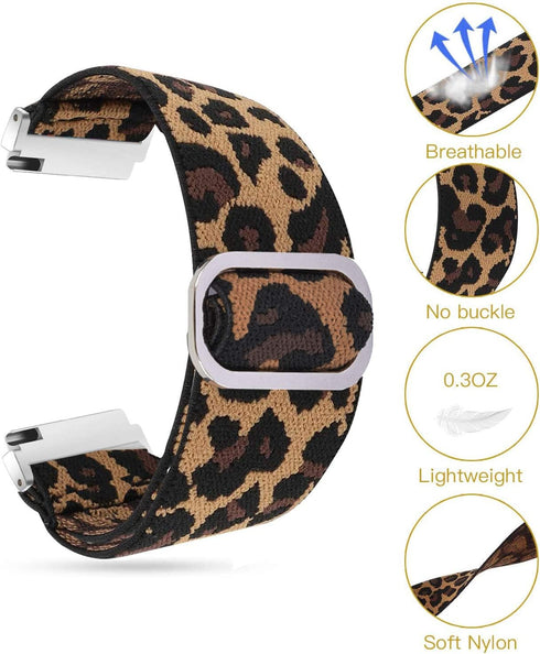 Stretch Elastics Nylon Adjustable Replacement Strap Accessories for Cubitt Teens Smart Watch - Compatible for Cubitt
