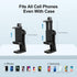 6amLifestyle Cell Phone Tripod Mount Adapter with 360° Rotatable Ball Head for Universal Smartphone Holder