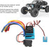 Jauarta 45A 5.8V3A RC ESC Blue Brushless Electronic Speed Controller Waterproof Powerful with BEC T Plug for RC Car