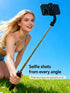TINKSEN 68 inch 360 Retractable Selfie Stick Tripod for iPhone/Android, with Wireless Remote, Rotation, Black