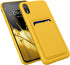kwmobile Case Compatible with Apple iPhone XR, TPU Phone Cover with Credit Card Holder - Radiant Yellow