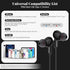 USB C Headphones, Type C Earphones for Samsung S24/S24 Plus/S24 Ultra Wired Earbuds with Microphone Volume Stereo