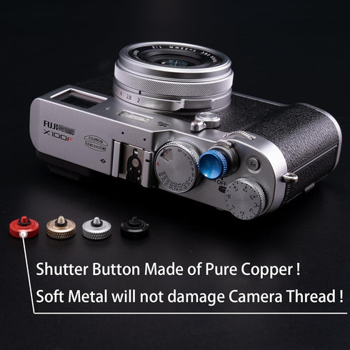 VKO Soft Shutter Release Button Gold, Camera Shutter Button (3 Pack)
