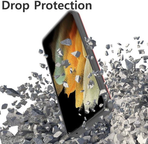 GOOSPERY Sky Slide for Galaxy S21 Ultra Case 6.8" (2021), Card Holder Case, Dual Layer Protective Bumper with Wallet