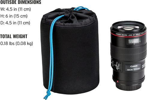 Tenba Camera Lens Pouch Tools Soft Lens Pouch 6x4.5 in. (15x11 cm) - (636-353)
