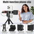 CAMEDAFLX Mount,360Adjustable Aluminum Tripod Stand Mount Universal Smartphone Adapter with Cold Shoe Cellphone Clamp