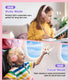 Kids Headphones Wireless 60H, Foldable On Ear Headphone with MIC, Volume Limiter 85dB/94dB Wireless & Wired Headphones, Over-Ear Headphone for Kid Adult School Online Class Travel, Pink