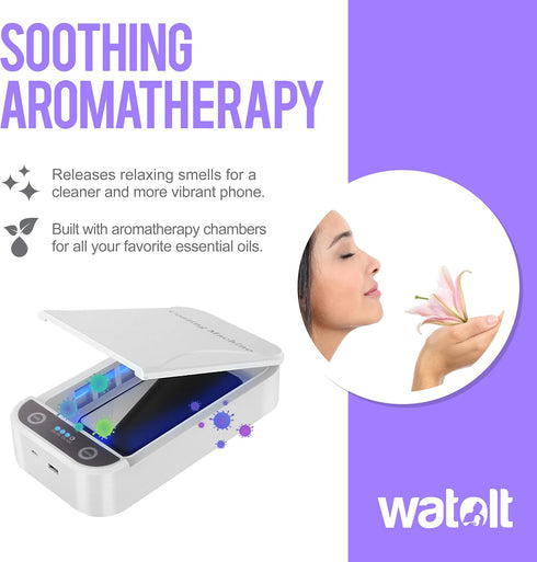 Watolt UV Sanitizer Box - Effective Cell Phone Cleaner for iPhone and Smartphones