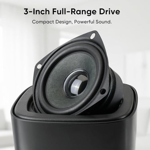 Saiyin Passive Bookshelf Speakers for Home Theater Surround Sound System, Stereo Speaker with Waterproof