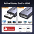 UGREEN 8K@60Hz 1.4 2.1 4K@240Hz/2K@240Hz 0.66FT Active Display Port to HDMI Adapter, Unidirectional DP PC to HDMI
