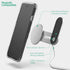 GALVANOX MagSafe Desktop/Laptop Charger Stand - Magnetic Wireless Charging for iPhone 12/13/14 (15W) Desktop Computer Phone Holder Mount (Aluminum Silver)