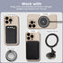 WDBmla 3Black for MagSafe Ring Sticker,Universal Metal Ring Compatible with MagSafe Accessories