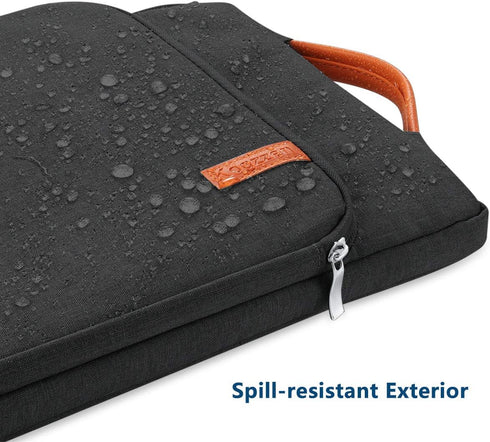 Laptop Sleeve Shockproof Case Bag for 14 13.5 13.3 13 Inch MacBook Pro/Air, Dell XPS, Surface, iPad Pro, Black