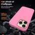 iPhone 13 Pro Max Case, Tender Pink Liquid Silicone, Slim Shockproof Design + 2X Screen Protectors, 6.7" Full Body