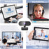 QMKKX 1080P Webcam for pc with Microphone,Full Hd Streaming Web Cam for Mac Laptop, USB External Computer Camera