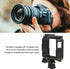 Fydun Action Camera Housing Frame Case ABS Protective Frame Mounting Bracket for Insta360 One R RS with Cold Shoe Housing Case Bracket Accessories