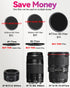 JOYTOLIN 67-86mm Metal Step-Up/Down Ring Adapter Compatible with Mirrorless Cameras DSLR Lens, UV CPL ND Filter Thread