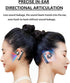 Bluetooth Earpiece V5.4 - Single Ear Headset with Noise Cancellation, 35 Hours Talk Time, Compatible with iPhone &