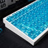mintcaps Crystal Clear Keyboard Keycaps, Transparent PC Cherry Profile Blue Keycap Set for MX Switches