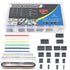 Glarks 1191Pcs 2.54mm Pitch Housing Connector and Male Female Crimp Pins with Pin Header and 10 Wire Rainbow Color Flat