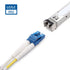 Cable Matters Plenum Rated Duplex OS2 Single Mode Fiber Optic Patch Cable - 1m / 3.3ft, LC to LC UPC