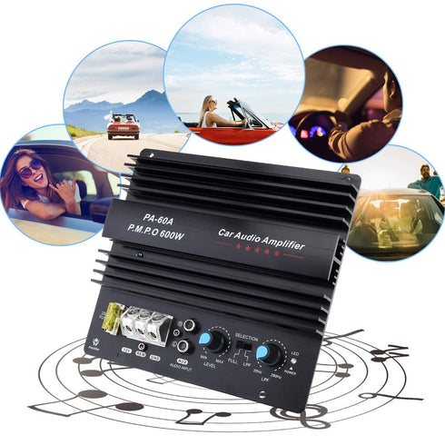 DriSentri 12V 600W Subwoofer Board Bass Module High Power Mono Channel Car Audio Amplifier Board, Powerful Bass Car