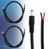 BTFO 4pcs DC5521 16AWG 36V 5.5 2.1mm (50cm/1.64ft Power Pigtails Cables, x DC Male Plug to Bare Wire Open End Cables