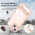 DOB SECHS Metal Kickstand Clear Case for iPhone 13 Pro, Aluminum Alloy Button, Anti-Yellowing Design